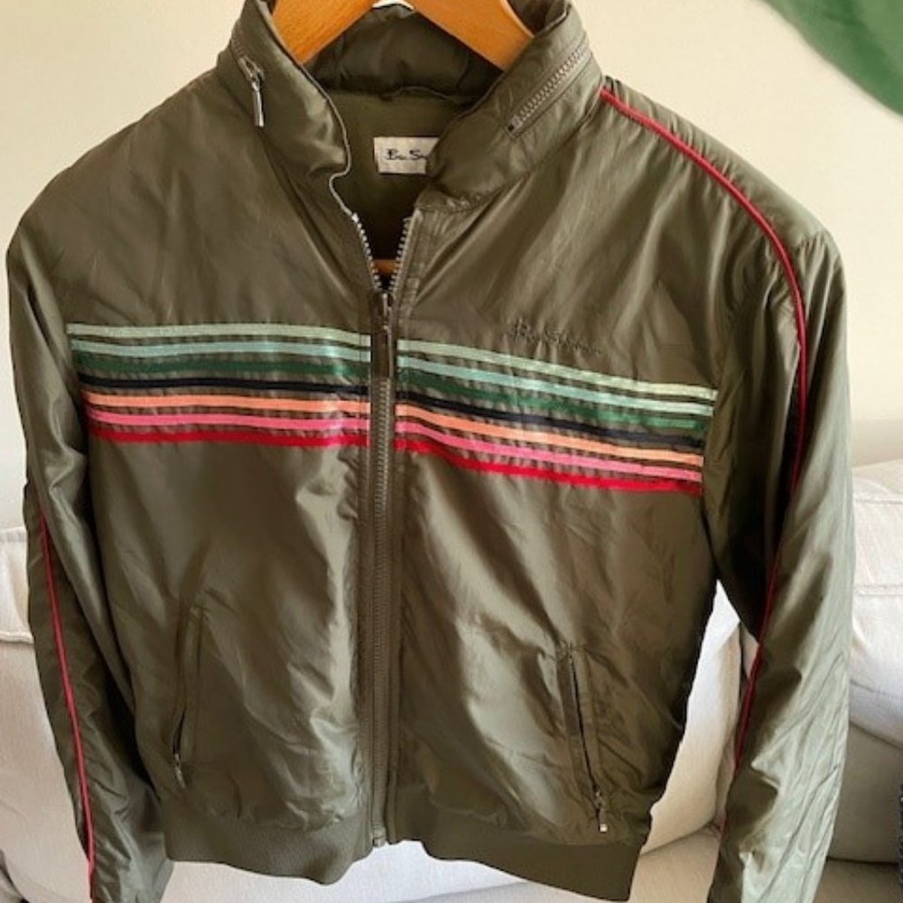 Ben Sherman Vintage Women's Bomber Jacket with Stripes
